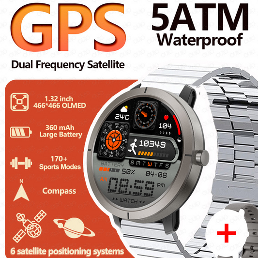 Monitor de salud del reloj inteligente GPS