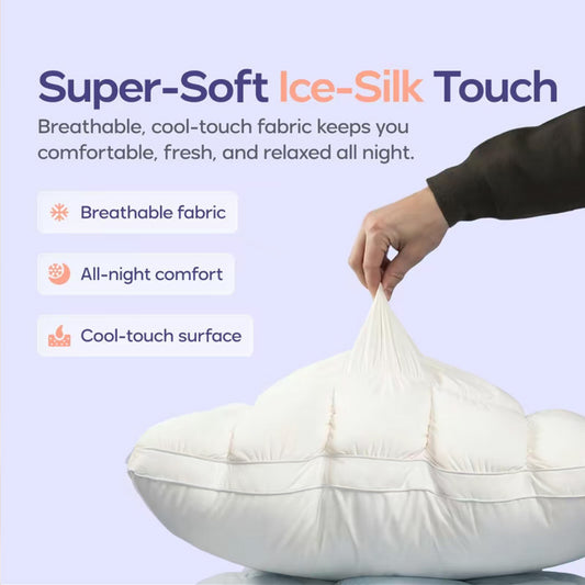 Almohada con forma de nube, n�cleo esponjoso de alta resistencia para uso dom�stico, almohada de soporte cervical