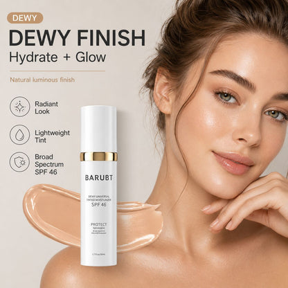 Crema hidratante con color SPF46+ y f�rmula hidratante