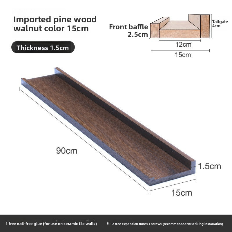 Estanter�a de pared de madera maciza n�rdica