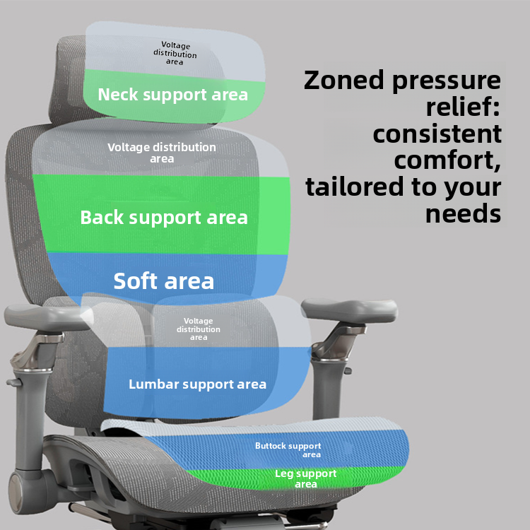 Silla ergon�mica de oficina con soporte lumbar
