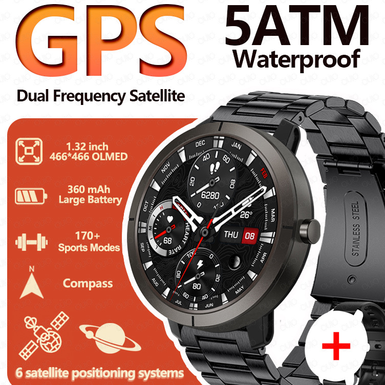 Monitor de salud del reloj inteligente GPS