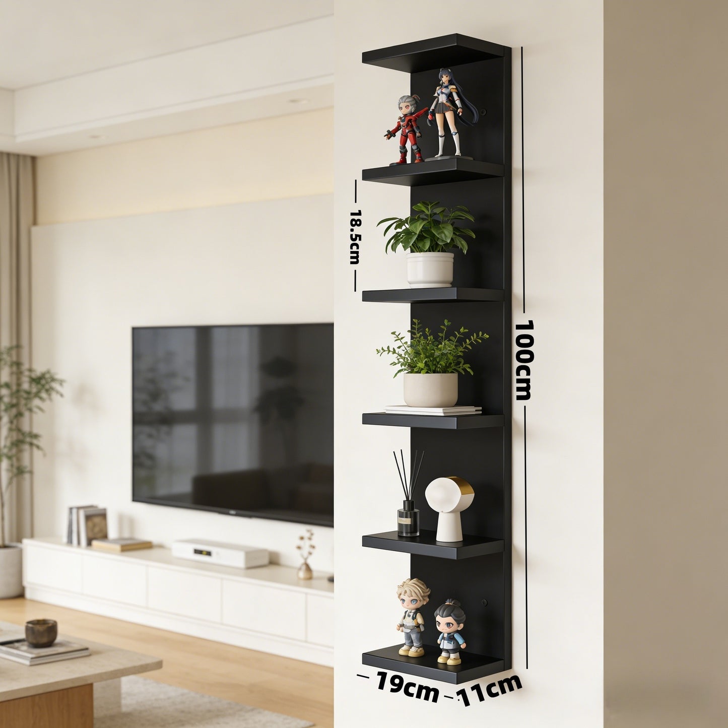 Estanter�a de almacenamiento de pared de varias capas