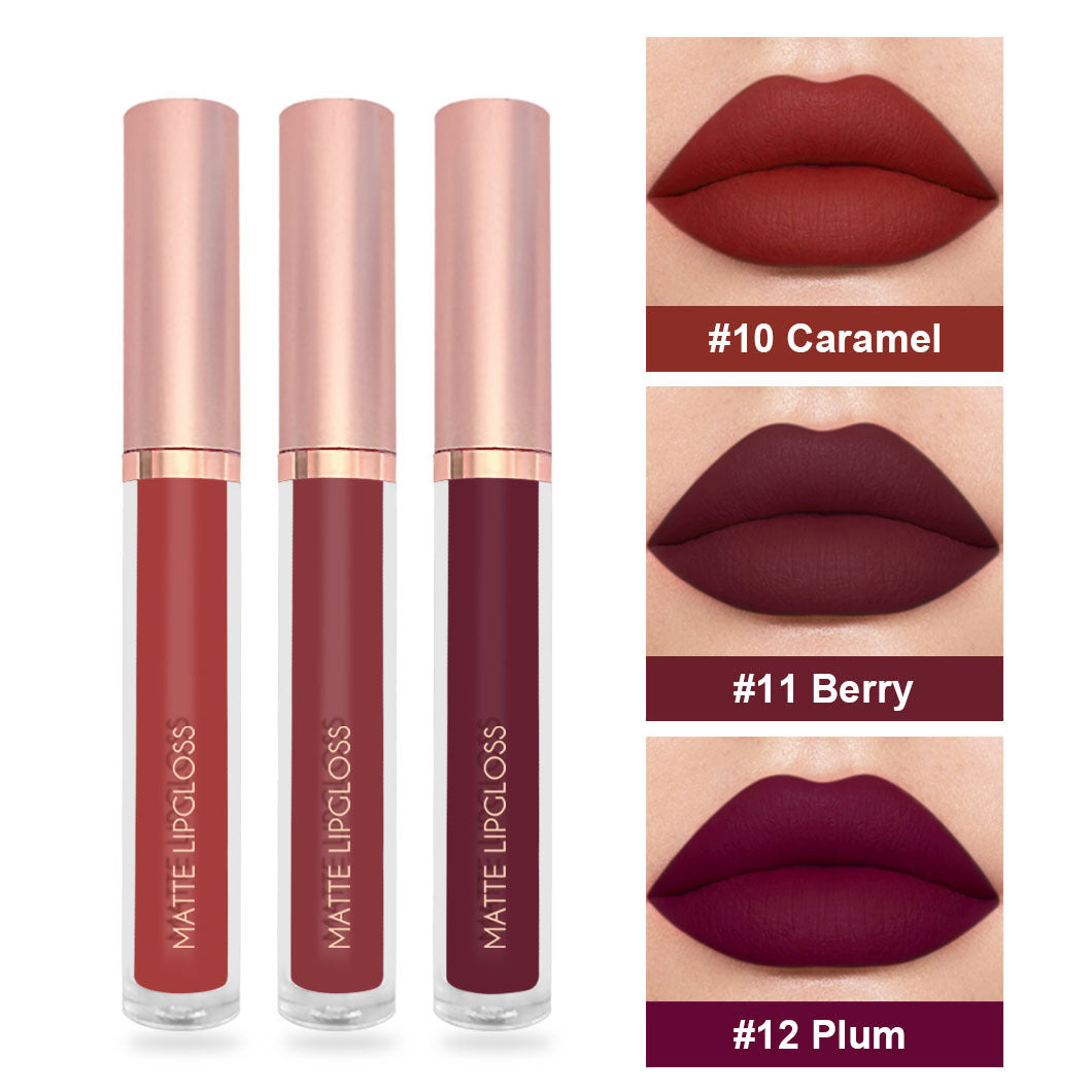 Set de brillo de labios mate en tr�o