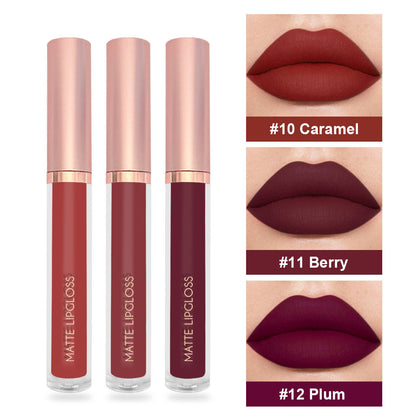 Set de brillo de labios mate en tr�o