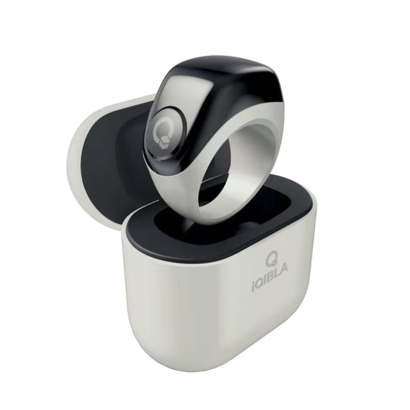 Anillo inteligente Bluetooth para fitness con funda de carga