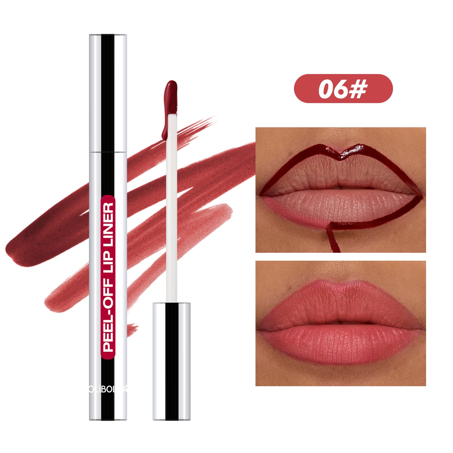 Delineador de labios mate peel-off