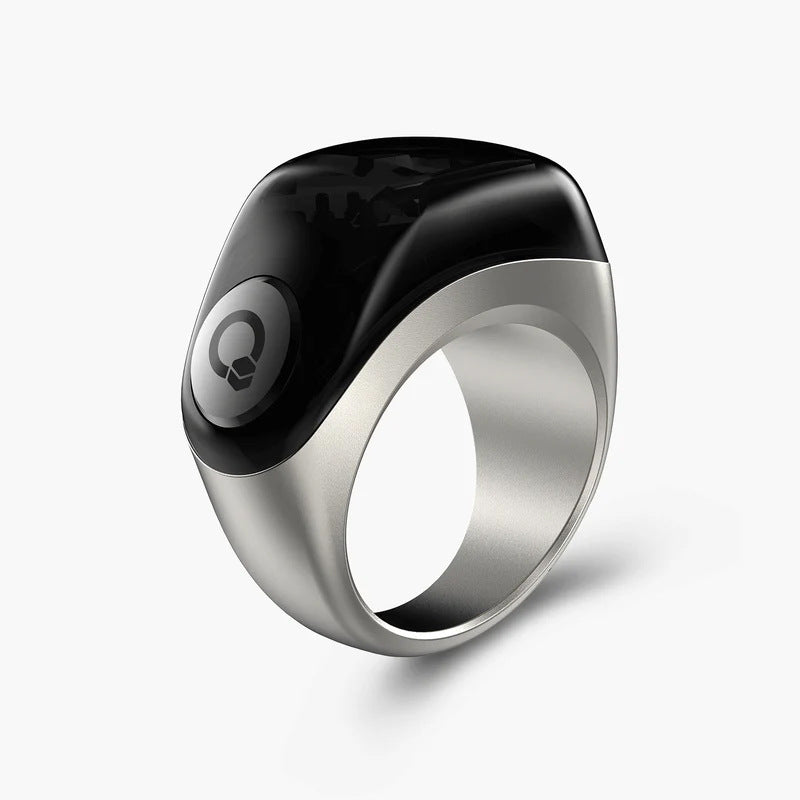 Anillo inteligente Bluetooth para fitness con funda de carga