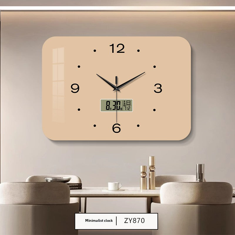 Reloj de pared silencioso del calendario perpetuo