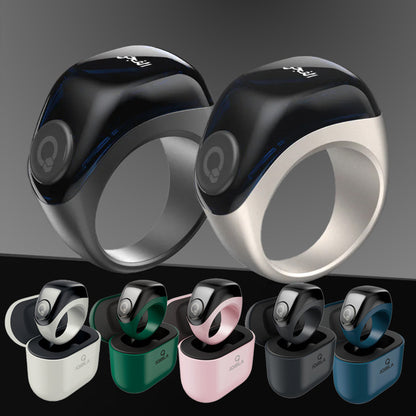 Anillo inteligente Bluetooth para fitness con funda de carga