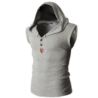Chaleco deportivo con capucha el�stica para hombre