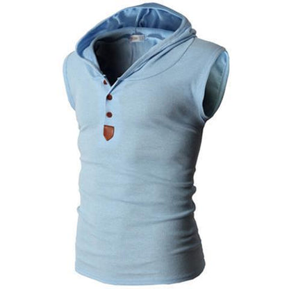 Chaleco deportivo con capucha el�stica para hombre