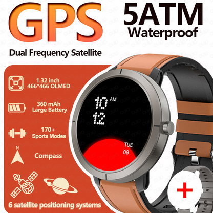 Monitor de salud del reloj inteligente GPS