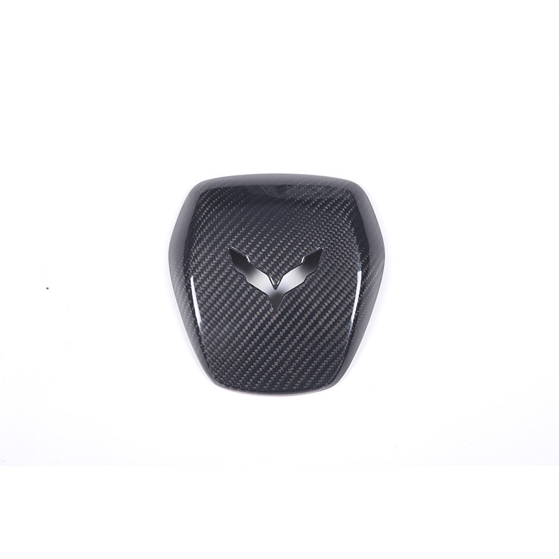Anillo decorativo de volante de fibra de carbono para Chevrolet Corvette C7