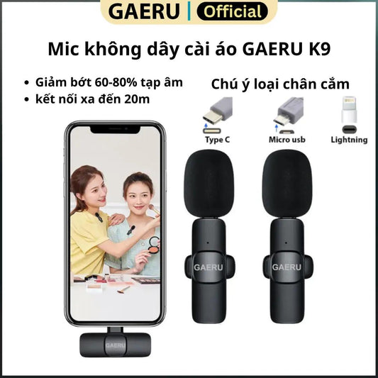 Micr�fono inal�mbrico K9 con reducci�n de ruido