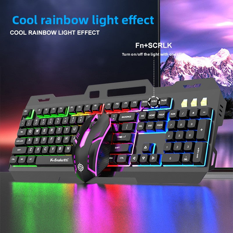 Teclado y rat�n Mechanical Feel con teclas retroiluminadas