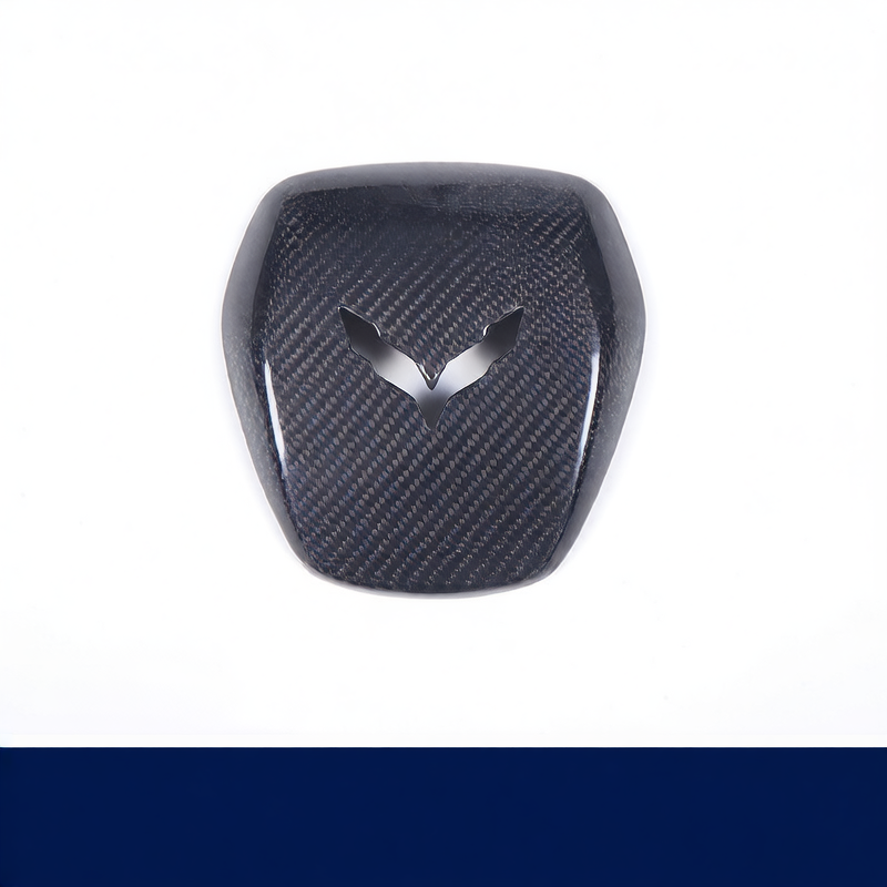 Anillo decorativo de volante de fibra de carbono para Chevrolet Corvette C7