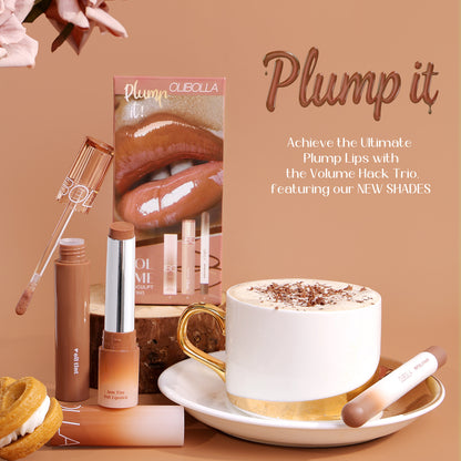 Set de maquillaje de labios con gloss y pintalabios