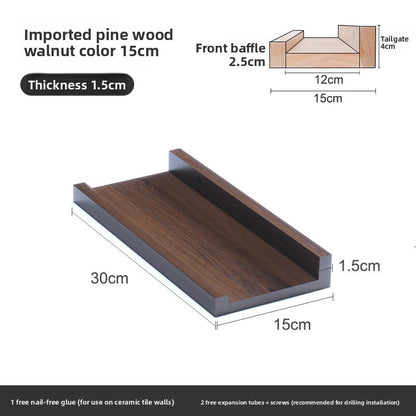 Estanter�a de pared de madera maciza n�rdica