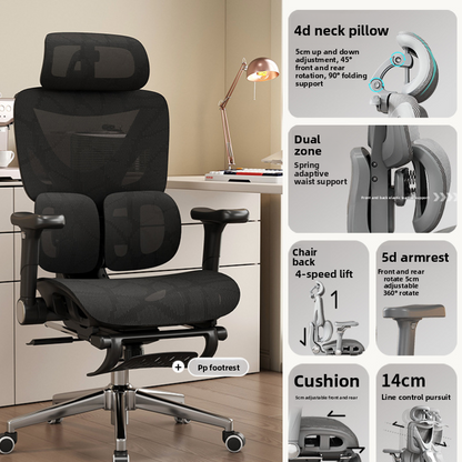Silla ergon�mica de oficina con soporte lumbar