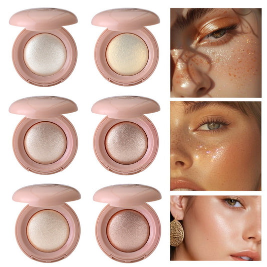 Polvo iluminador de pur� de patata para maquillaje facial