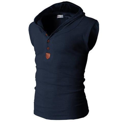 Chaleco deportivo con capucha el�stica para hombre