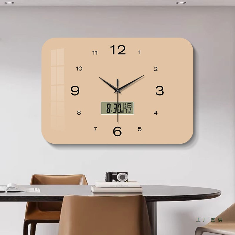 Reloj de pared silencioso del calendario perpetuo