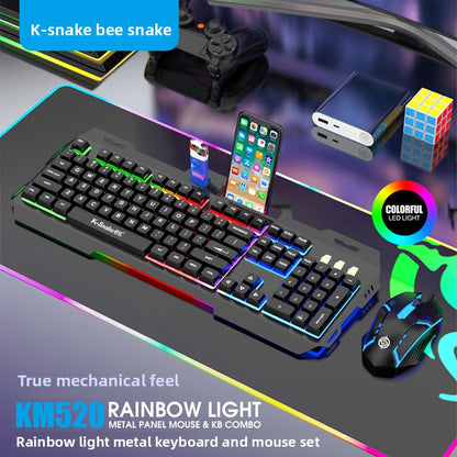 Teclado y rat�n Mechanical Feel con teclas retroiluminadas