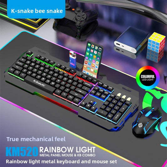 Teclado y rat�n Mechanical Feel con teclas retroiluminadas