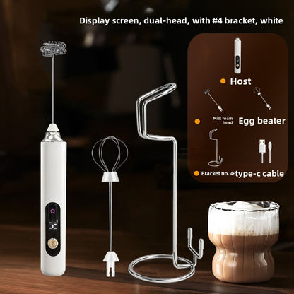 Espumante de leche port�til con pantalla digital