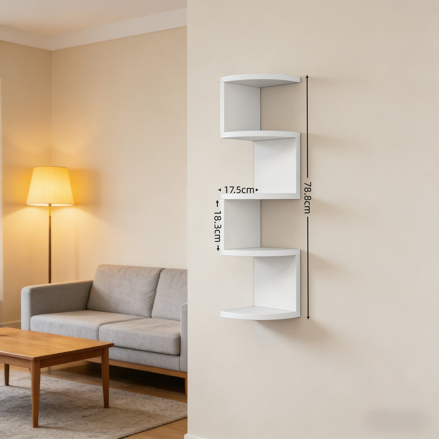 Estanter�a de almacenamiento de pared de varias capas