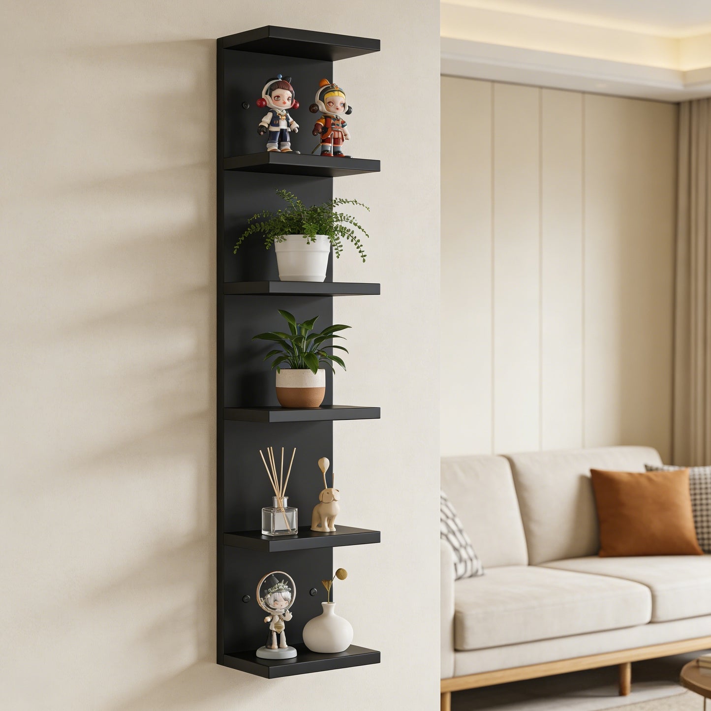 Estanter�a de almacenamiento de pared de varias capas