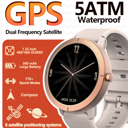 Monitor de salud del reloj inteligente GPS