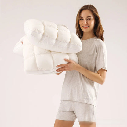 Almohada con forma de nube, n�cleo esponjoso de alta resistencia para uso dom�stico, almohada de soporte cervical