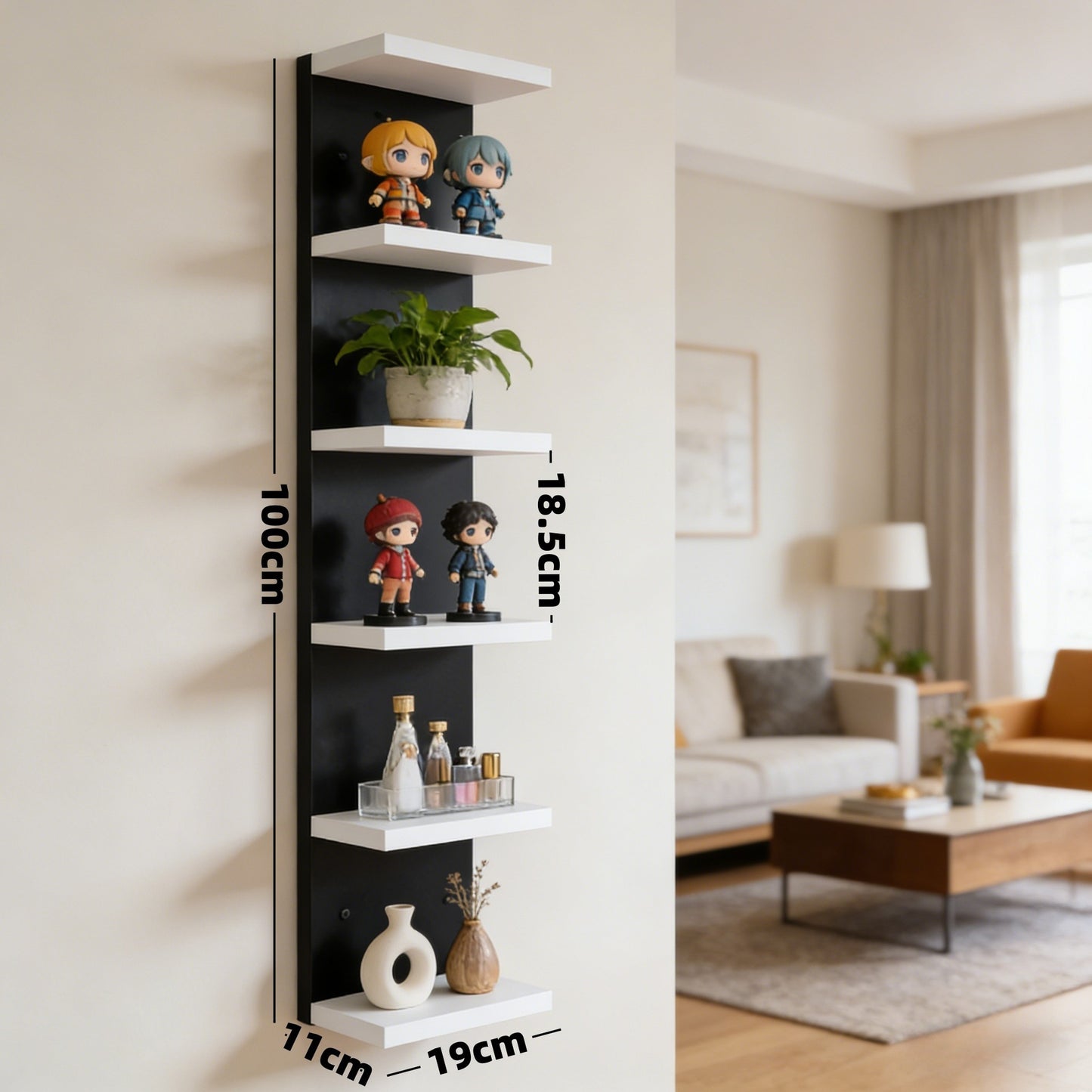 Estanter�a de almacenamiento de pared de varias capas