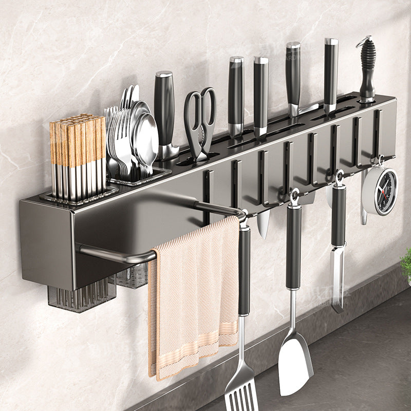 Portacuchillos y utensilios de cocina montados en la pared