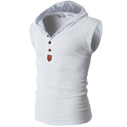 Chaleco deportivo con capucha el�stica para hombre