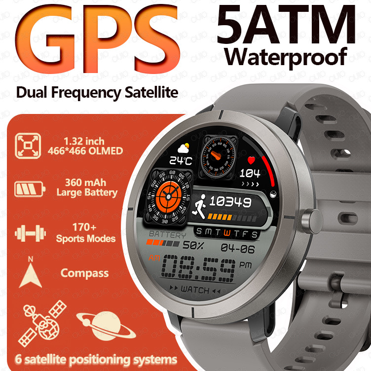 Monitor de salud del reloj inteligente GPS