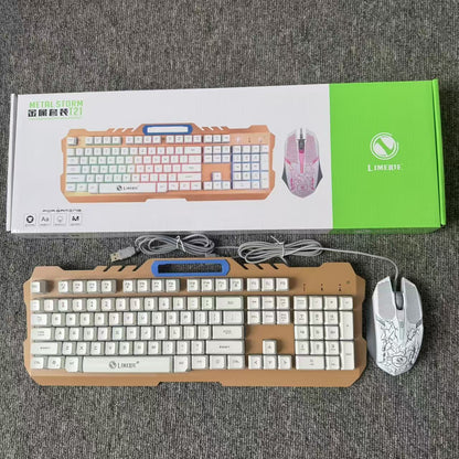 Teclado y rat�n Mechanical Feel con teclas retroiluminadas