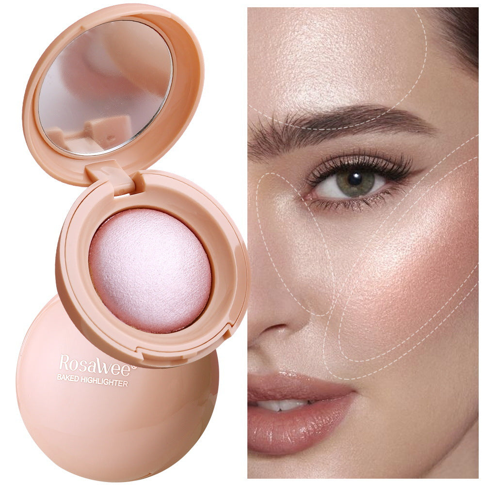 Polvo iluminador de pur� de patata para maquillaje facial