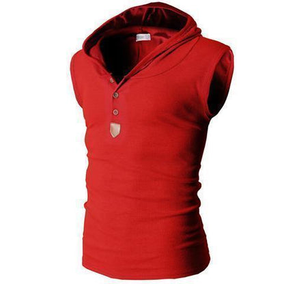 Chaleco deportivo con capucha el�stica para hombre