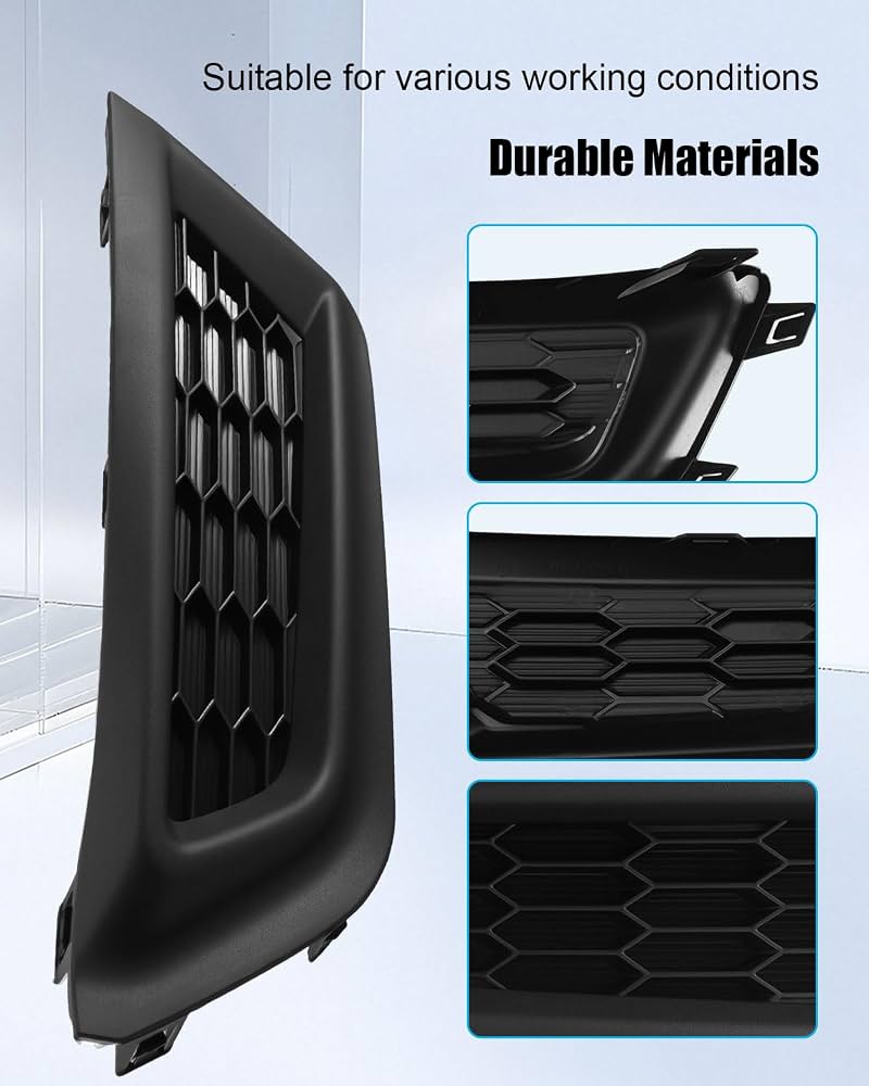 Cubierta de luz antiniebla delantera para Honda CR-V LX 2017 2018 2019, rejilla de luz antiniebla para parachoques de repuesto 71153-TLA-A01 71153TLAA01, izquierda y derecha, 2 unidades
