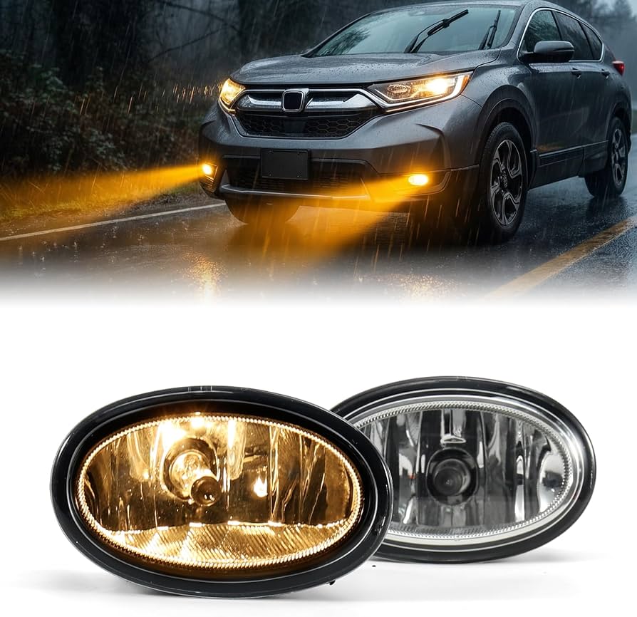 Luces antiniebla para CRV 2017-2019 HO2593141 HO2592141 33951SLE305 33950TLAA21 Ajuste perfecto, impermeable, fabricación elaborada, larga vida útil, enchufar y usar