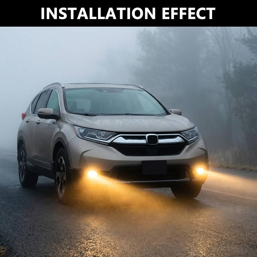 Luces antiniebla para CRV 2017-2019 HO2593141 HO2592141 33951SLE305 33950TLAA21 Ajuste perfecto, impermeable, fabricación elaborada, larga vida útil, enchufar y usar