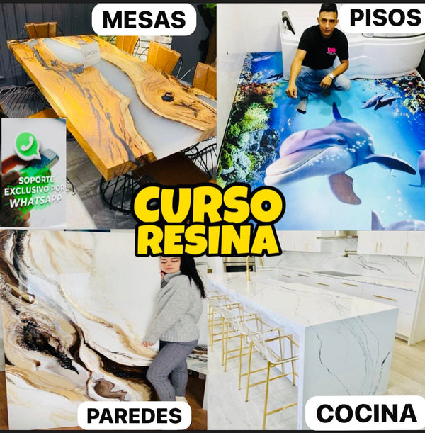Curso / Resina Epoxica Para Pisos, Mesas, Cocinas y Paredes✅