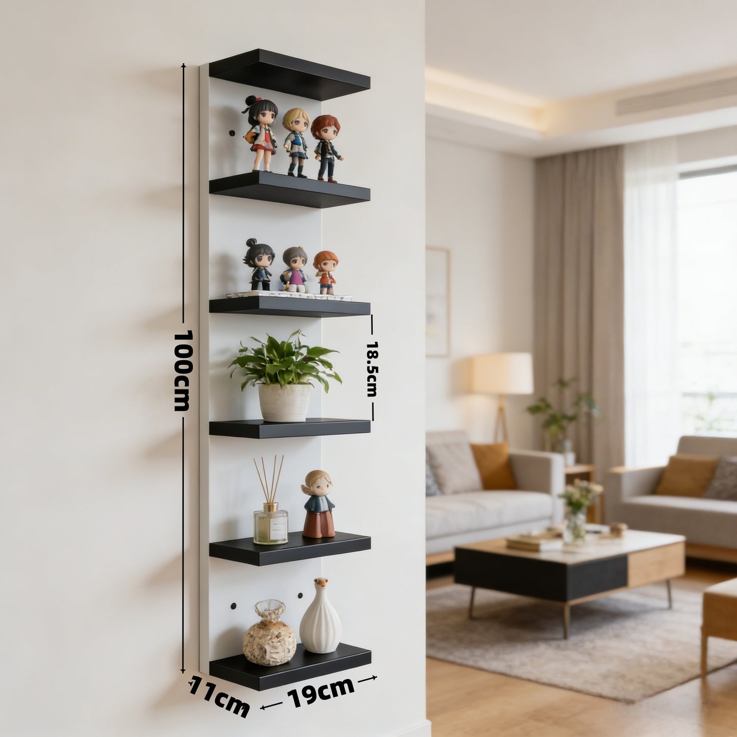 Estanter�a de almacenamiento de pared de varias capas