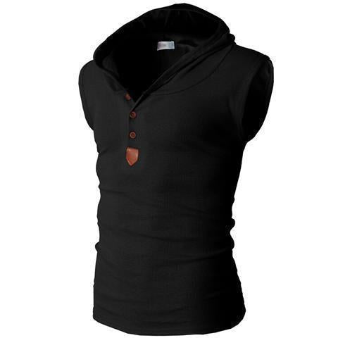 Chaleco deportivo con capucha el�stica para hombre
