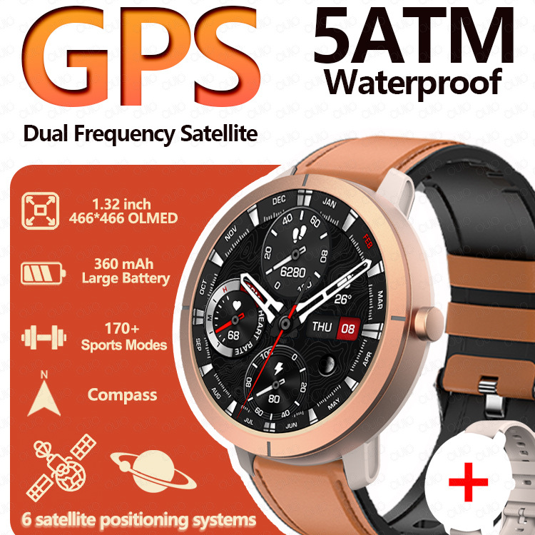 Monitor de salud del reloj inteligente GPS
