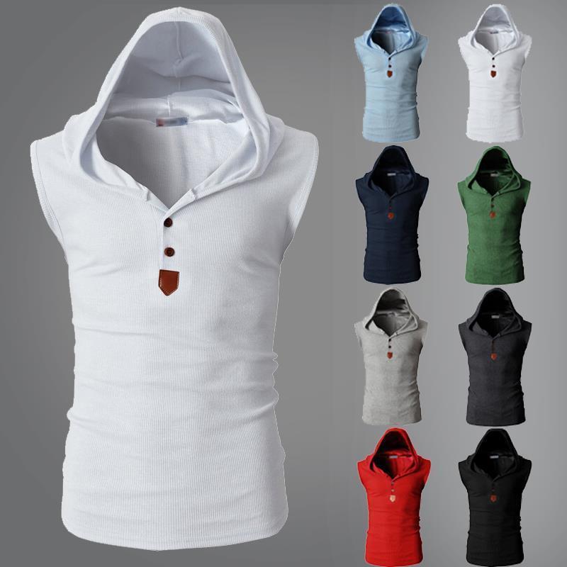Chaleco deportivo con capucha el�stica para hombre