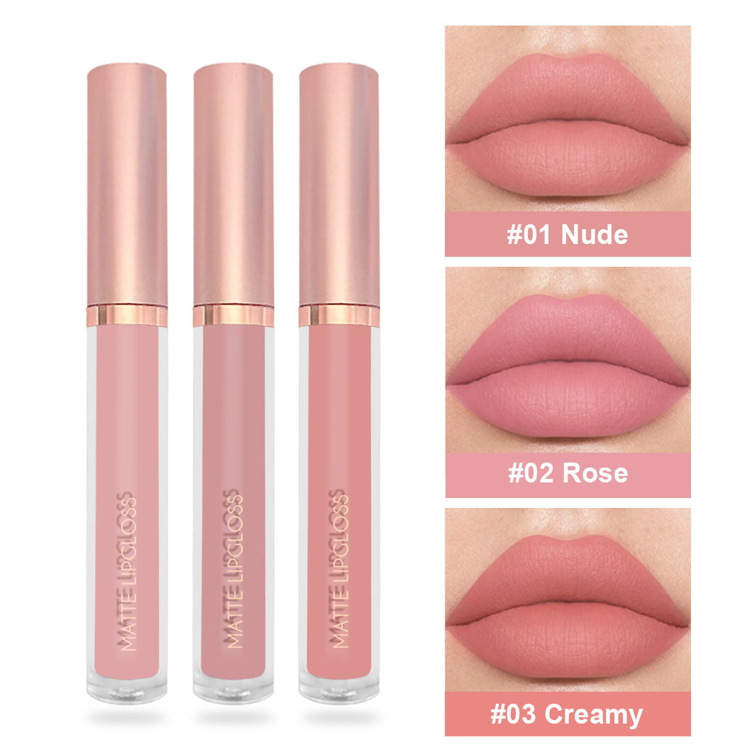 Set de brillo de labios mate en tr�o